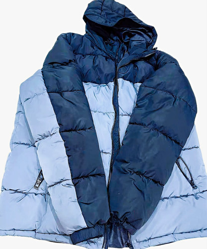 Giubbotto uomo blu imbottito
