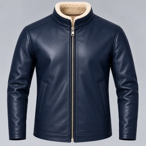 Cappotto invernale uomo blu