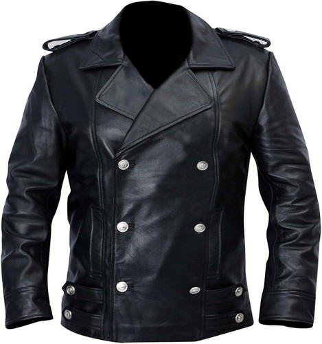 Cappotto uomo nero tedesco - uomo, ww2