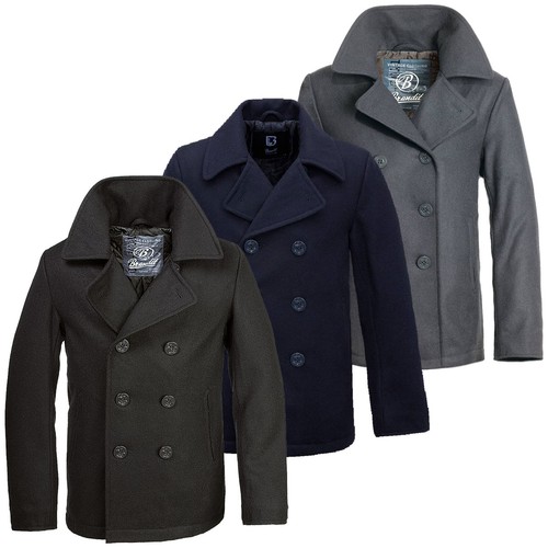 Brandit pea coat marine uomo - coat,
