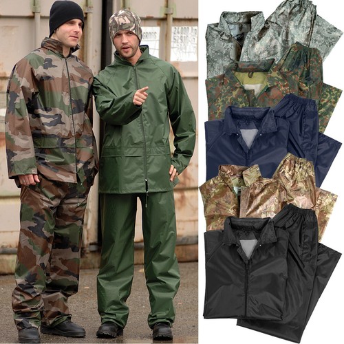 Tuta antipioggia army 4xl - antipioggia,